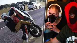 Motorrad Crashes & Fails😨Knattercrew reagiert auf Crazy compilation