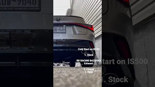 Lexus IS500 Catback Exhaust vs Stock Exhaust