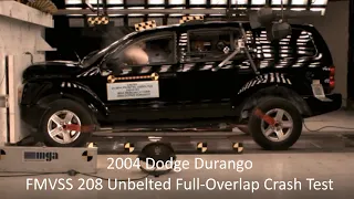 2004-2009 Dodge Durango / Chrysler Aspen FMVSS 208 Full-Overlap Frontal Crash Test