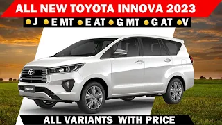 All New Toyota Innova 2023 || Innova J, Innova E MT AT , Innova G MT AT, Innova V