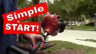 How to start a 2-cycle or 2 stroke Echo Weed-Trimmer in UNDER A MINUTE!