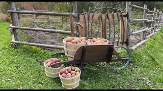 Work on the Forge, Clothing of the 17 and 1800's and Putting Food Down for the Winter | LOG CABIN |