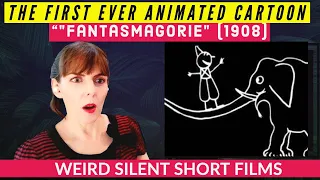 "Fantasmagorie" (1908) FIRST TIME WATCHING - The First Ever Animated Cartoon!