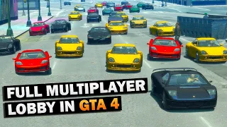 Full 32-PLAYER LOBBY in GTA 4 Multiplayer on PC