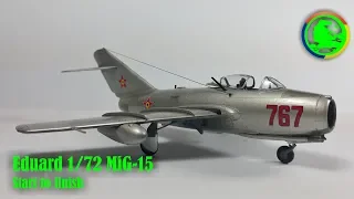 Eduard 1/72  MiG-15 Full Build from Start to Finish