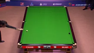 Ronnie O'Sullivan Great Double on Respotted Black vs. Mark Williams