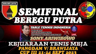 SEMIFINAL BEREGU PUTRA KEJUARAAN TENIS MEJA PANGDAM V/ BRAWIJAYA CUP III KOTA SURABAYA