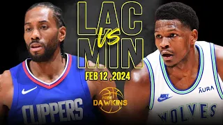 Los Angeles Clippers vs Minnesota Timberwolves Full Game Highlights | Feb 12, 2024 | FreeDawkins