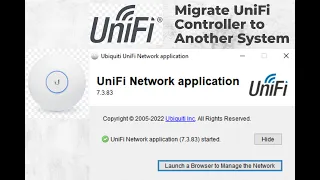 Migrate Ubiquiti UniFi Network Application Controller and Restored Backup