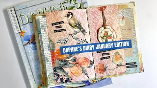 Daphne’s Diary Magazine Journal Series - January 2023 Edition - Glue Book With Me!