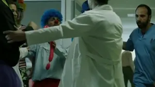 Professor clown scene