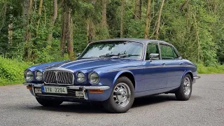 Daimler Double Six S2 Vanden Plas on autobahn@200km/h