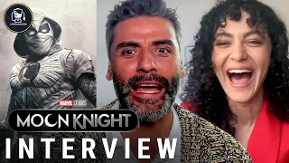 Marvel's 'Moon Knight' Interview With Oscar Isaac & May Calamawy