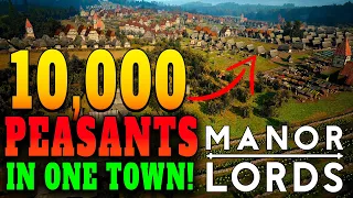 Game Braking Attempt at The LARGEST Possible City In Manor Lords