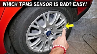 HOW TO TELL WHICH TPMS SENSOR IS BAD demonstrated on FORD