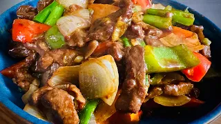 😱How to make the toughest meat soft in just 5 minutes! Beef with vegetables!