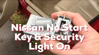 Nissan & Infiniti  : Car won't start, key FOB indicator light on - REAL FIX