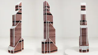 Moscow Skyscraper made of Magnetic Balls | Magnetic Games