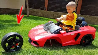 Bánh xe rơi ra từ Lambo đỏ / Dima vội vã giải cứu