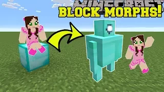 Minecraft: BLOCK MORPHS!!! (BLOCKS TURN INTO MOBS!) Mod Showcase