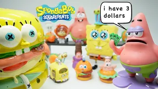 Delicious SpongeBob Krabby Patty memes toys *ASMR* | Burgers