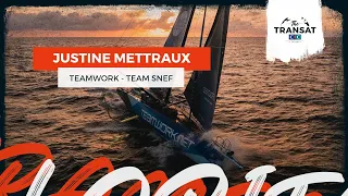 Passage de la ligne d'arrivée pour Justine Mettraux !