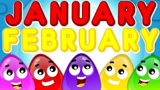 Months of the year song-12 months of year, kids song, preschool learning, nursery, @YakshitaMam