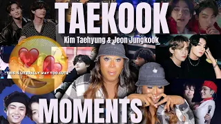 I love this so much!🫶🏾💜!…REACTING TO MY FAVORITE TAEKOOK MOMENTS!     *I’m not crying! You are”🥹