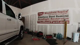 2019 GMC Denali Dent Repair Bed Collision ! PDR