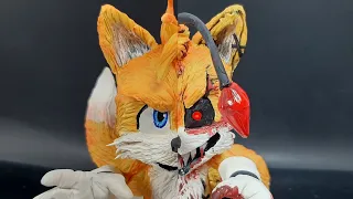 Como hacer a tails  y a tails doll de plastilina | how to tails  y tails doll | tutorial paso a paso