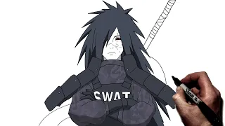 How To Draw Madara Swat Drip | Step By Step | Naruto