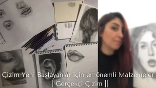 Çizim Yeni Başlayanlar için en önemli Malzemeler || Gerçekçi Çizim ||