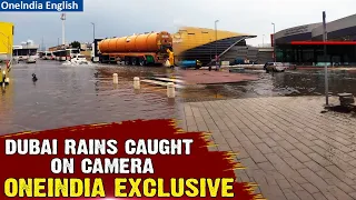 Dubai Rains: Oneindia Captures Exclusive Visuals as Heavy Rain and Thunderstorms Sweeps Abu Dhabi