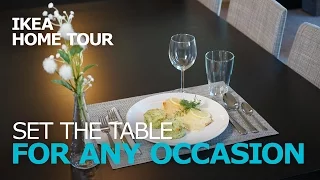 How to Set a Table - IKEA Home Tour