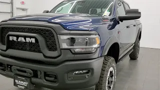 2021 PATRIOT BLUE RAM POWER WAGON LEVEL 2 OFFROAD PACKAGE RAMBOX WALK AROUND REVIEW 21T110 SOLD!