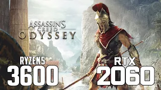 Assassin's Creed Odyssey on Ryzen 5 3600 + RTX 2060 1080p, 1440p benchmarks!