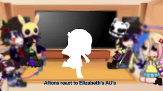 •Aftons react to Elizabeth’s AU’s•Ft Aftons’s•FNaF x Gacha•