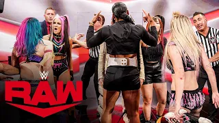 Alexa Bliss, Asuka & Bianca Belair nearly come to blows with Bayley, Dakota Kai & IO SKY