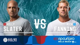 Kelly Slater vs. Mick Fanning - Round Three, Heat 4 - Rip Curl Pro Bells Beach 2017