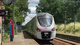 TER Normandie SNCF - Passage sans arrêt d'un Régiolis à Orgerus Béhoust