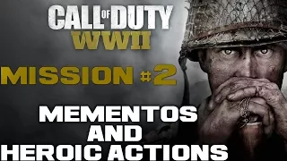MEMENTOS & HEROIC ACTIONS | COD WW2 | Mission 2 Operation Cobra |  Call Of Duty WW II