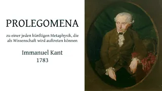 Prolegomena, Immanuel Kant, 1783