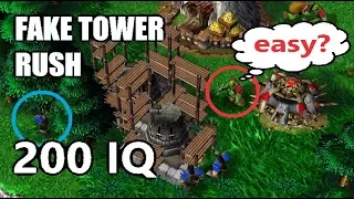 Fake Tower Rush 200 IQ Strat | Warcraft 3 TFT