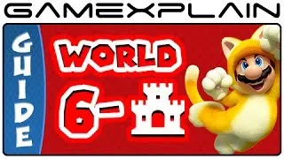 Super Mario 3D World - World 6 Castle Green Stars & Stamp Locations Guide & Walkthrough