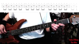 Baba O'Riley by The Who - Bass Cover with Tabs Play-Along