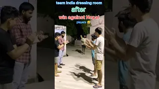 😂 indian players welcome rohit gill after win against Nepal🤣#cricket #youtubeshorts#aisacup2023