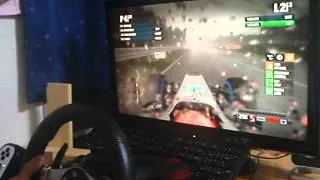 F1 2012 G27 Gameplay Monza Wet