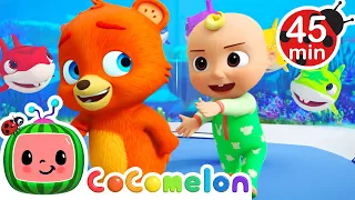 Baby Shark (Rainbow Colors Version) | CoComelon JJ's Animal Time | Animal Songs for Kids