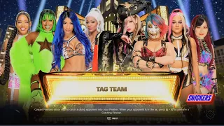 WWE 2K24 Sasha Banks , Naomi , Jade Cargill & Bianca Belair Vs Damage Control (PS5)