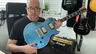 George Z Guitar Jam Review #2a - pickup test Harley Benton SC-DLX Gotoh Pelham Blue